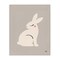 Stupell Industries Minimal White Rabbit Canvas Wall Art Design by Jessica Beck